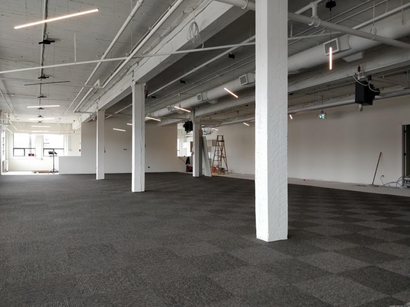 Finished meeting-room area in a Burquitlam strata renovation