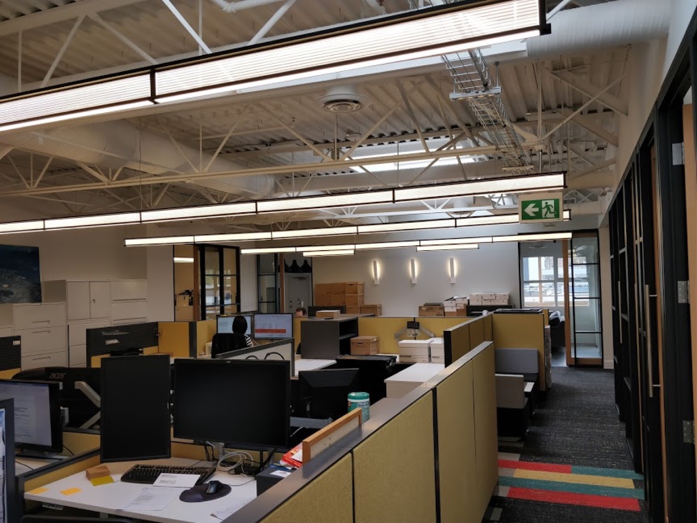 Finished strata meeting-room and common-area renovation